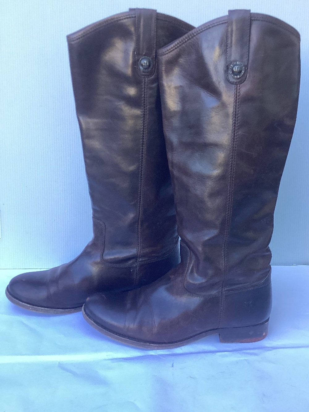 Frye Melissa Sz 8 Tall Brown Riding boots